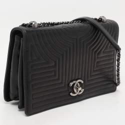 Chanel Black Quilted Leather Medium Korean Garden Flap Bag