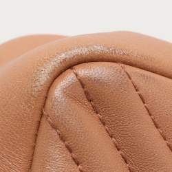 Chanel Beige Quilted Leather CC Crossing Flap Bag 