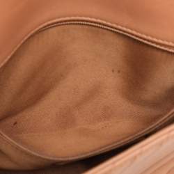 Chanel Beige Quilted Leather CC Crossing Flap Bag 