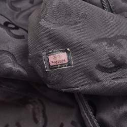 Pre Owned Chanel Black Leather Vintage CC Wood Chain Shoulder Bag