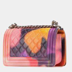 Chanel Multicolor Small Lambskin Flower Power Boy Flap