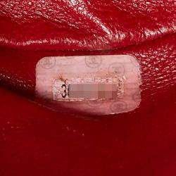 Chanel Red Lambskin Backpack