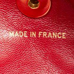 Chanel Red Lambskin Backpack