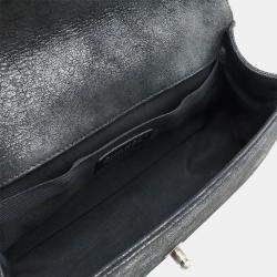 Pre Owned Chanel Black Suede and Leather Boy Shoulder Bag