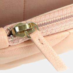Chanel Shoulder Bag 19 Lambskin Pink Phone Chain Clutch