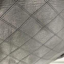 Chanel Black Lambskin Quilted Drawstring Bucket Bag