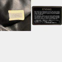 Chanel Black Lambskin Quilted Drawstring Bucket Bag