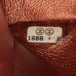 Chanel Copper Quilted Leather Maxi Classic Double Flap Bag