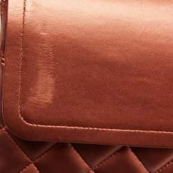 Chanel Copper Quilted Leather Maxi Classic Double Flap Bag