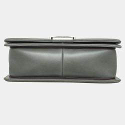 Pre Owned Chanel Grey Paris-Salzburg Medium Boy Bag