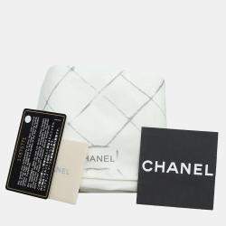 Chanel Grey Suede Whipstitch Medium Flap Bag