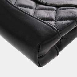 Chanel Black Lambskin 31 Mini Chain Clutch Bag