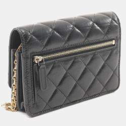 Pre Owned Chanel Black Leather 2.55 Chain Shoulder Bag
