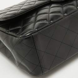 Chanel Black Quilted Leather Maxi Classic Double Flap Bag