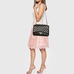 Chanel Black Quilted Leather Maxi Classic Double Flap Bag