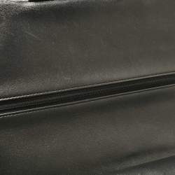 Pre Owned Chanel Black Quilted Leather Jumbo Classic Double Flap Bag