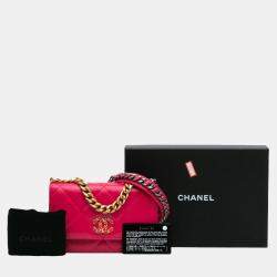 Chanel Pink Quilted Lambskin 19 Wallet on Chain