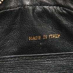 Pre Owned Chanel Black Quilted Satin CC Tassel Vintage Bag