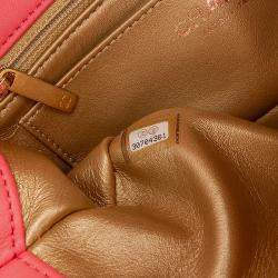 Chanel Pink Mini Rectangular Lambskin Pearl Crush Flap Shoulder Bag