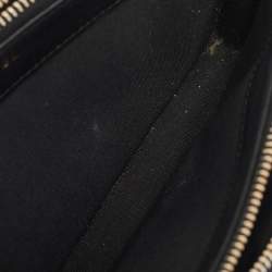 Chanel Black Quilted Leather Boy Double Zip Wallet On Chain
