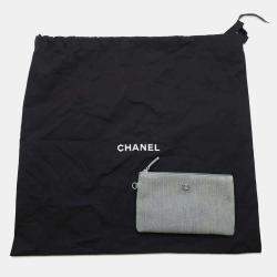 Chanel Light Blue Denim Small Deauville Tote Bag 