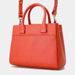 Chanel Red Leather Small Neo Executive Tote Bag