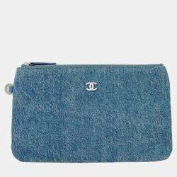 Chanel Blue Denim Chain Small Shoulder Bag 