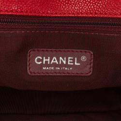 Chanel Red Medium Caviar French Riviera Flap Bag