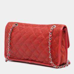 Chanel Red Medium Caviar French Riviera Flap Bag