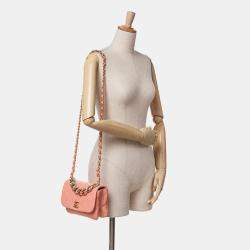 Chanel Pink Small Lambskin Color Match Flap Bag