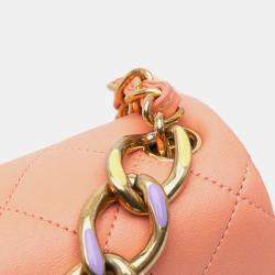 Chanel Pink Small Lambskin Color Match Flap Bag