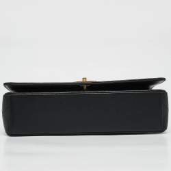 Pre Owned Chanel Black Quilted Leather Mademoiselle Vintage Flap Bag