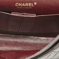 Pre Owned Chanel Black Quilted Leather Medium Classic Double Flap Bag
