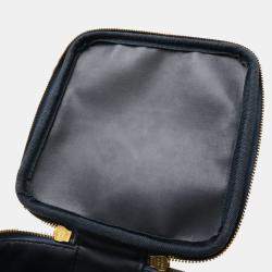Chanel Coco Mark Denim Vanity Bag Handbag Blue