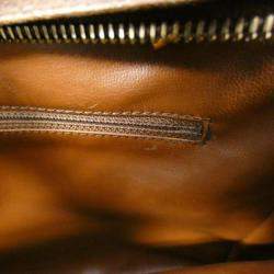Chanel Brown Leather CC Logo Shoulder Bag