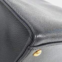 Pre Owned Chanel Black Caviar Leather Handbag