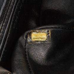 Pre Owned Chanel Black Patent Leather Mini Square Classic Single Flap Shoulder Bag