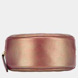 Chanel Purple Iridescent Lambskin Round Clutch with Chain Bag