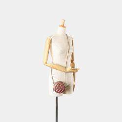 Chanel Purple Iridescent Lambskin Round Clutch with Chain Bag