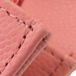 Chanel Pink Caviar Leather Classic Wallet On Chain
