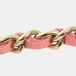 Chanel Pink Caviar Leather Classic Wallet On Chain