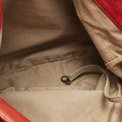 Chanel Red Quilted Caviar Leather Simply CC Hobo