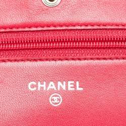 Chanel Rose Pink Quilted Leather Classic WOC Clutch Bag