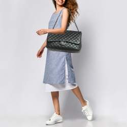 Chanel Black Quilted Leather Small XXL Travel Flap Bag