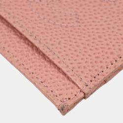 Chanel Pink Calfskin Card Case