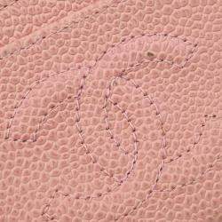 Chanel Pink Calfskin Card Case