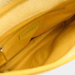 Chanel Yellow Straw Deauville Shoulder Bag