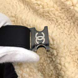 Chanel White Black Wool Nylon Backpack 