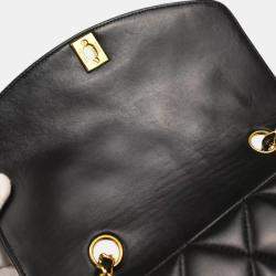 Chanel Black Lambskin Small Diana Shoulder Bag
