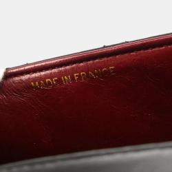 Pre Owned Chanel Black Lambskin Flap Shoulder Bag